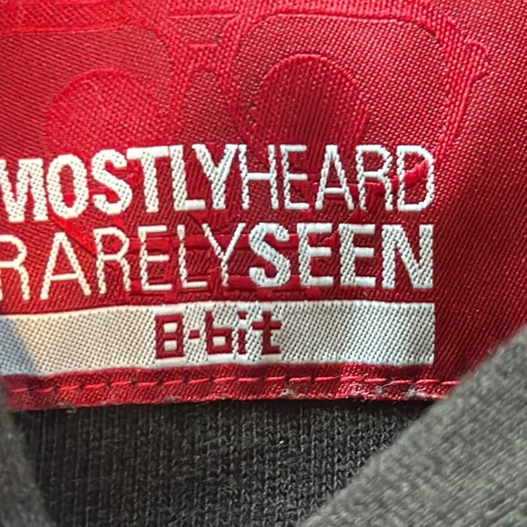 Mostly Heard Rarely Seen Black and Yellow Cartoon Graphic Sweater - Picture 8 of 14